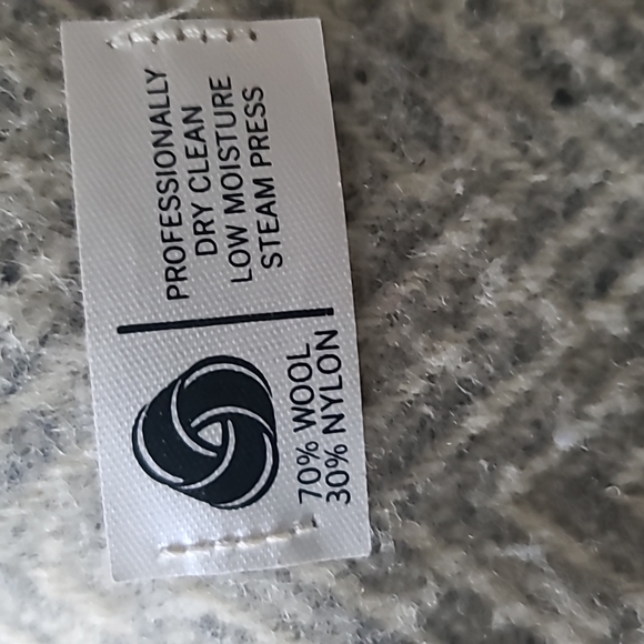 Tweed gray & cream vintage wool blend trench coat. Freddi Gail made in U… - Picture 13 of 14